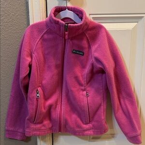 Columbia Bright Pink / Fuchsia Full-Zip Fleece size S